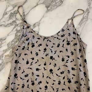 Knot Sisters silver with black floral cami